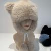 Teens Keep Warm Bear Ear Shape Hat Winter Driving Trapper Hat for Sweet Girls