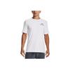 Under Armour Logo Print Crew Neck Short Sleeve T-Shirt Men T-Shirts White 1370190-100