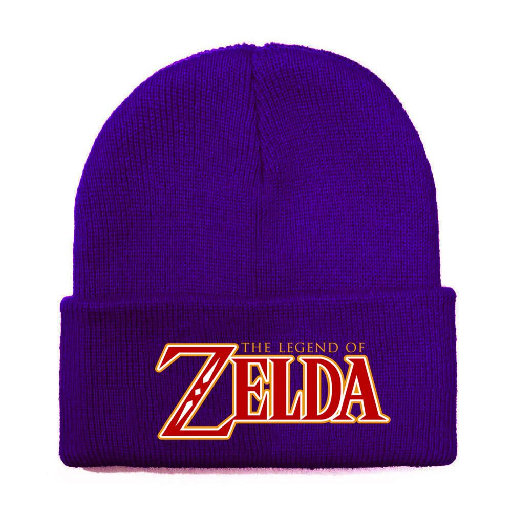 Of Legend Zelda Printed Knit Hat With Ear Protection For Game Enthusiasts