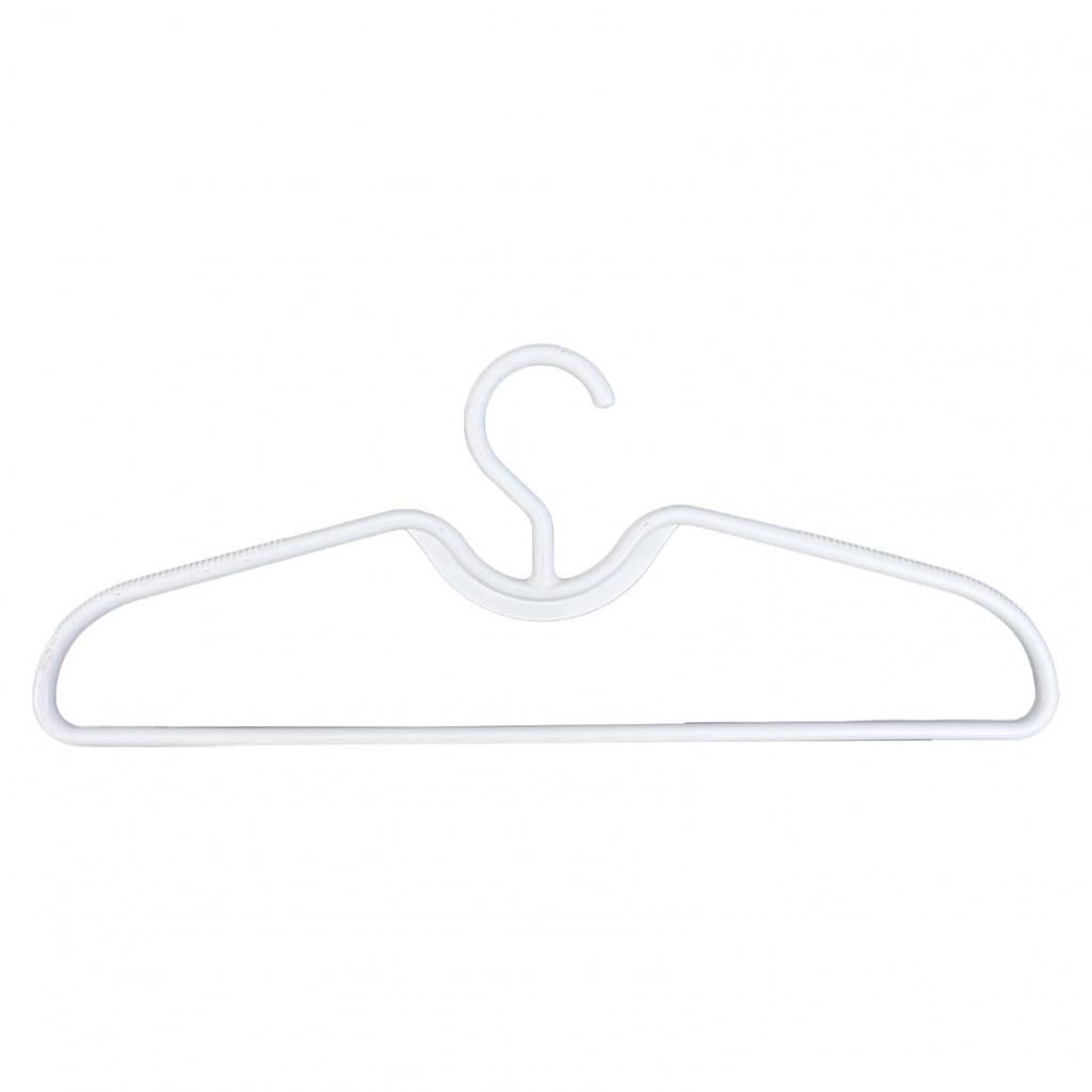 Lightweight Short Neck Plastic Clothes Hangers Pack of 10 Anti Slip Texture