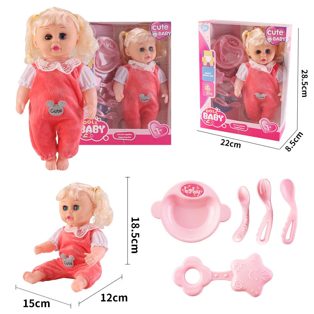 12-Inch Soft Talking Baby Doll Sleep Companion Toy - Ideal Gift for Girls
