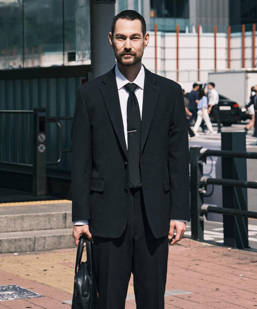 STCO Easy Care Brushed Solid Formal Jacket_Navy (Comfort Fit)_Ssjwd51Nsn