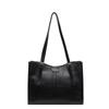 Fashion Solid Color PU Zipper Casual Tote Soft Simple Commuting Western Style Handbag  New Versatile Women's Crossbody Bag