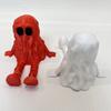 3D Printed Ornament with Moving Joints Ghost Shape Statue Crack-resistant PLA Material Decoration Halloween Gift