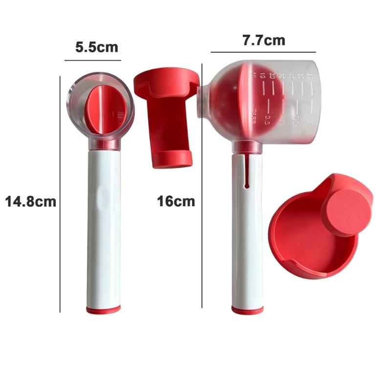 Spill Resistant Powder Measure Set Perfect For Protein Spices And Baking Supplies Dishwasher Safe And intelligent Storage Solution