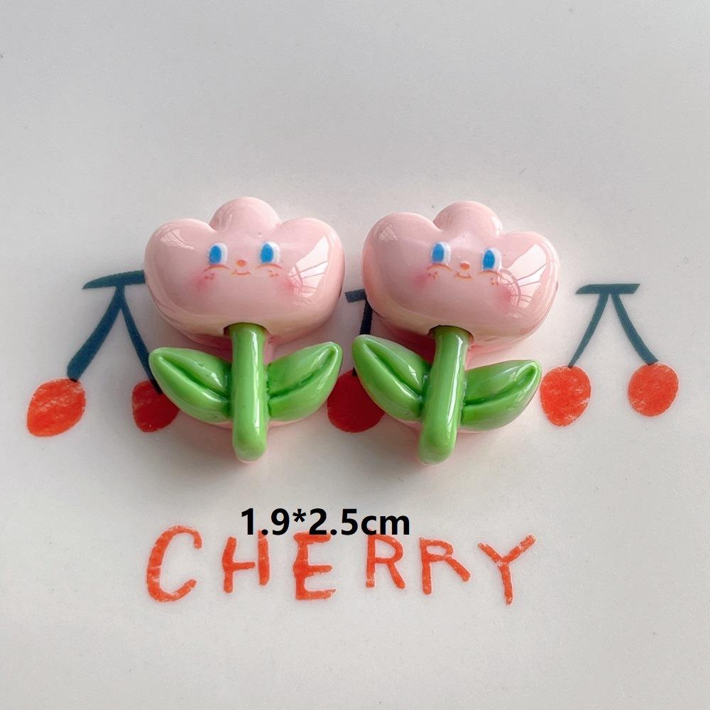 10Pcs New Cute Resin Flowers, Unicorns, Ice Cream Series Flat Back Manicure Parts Embellishments For Hair Bows Accessories