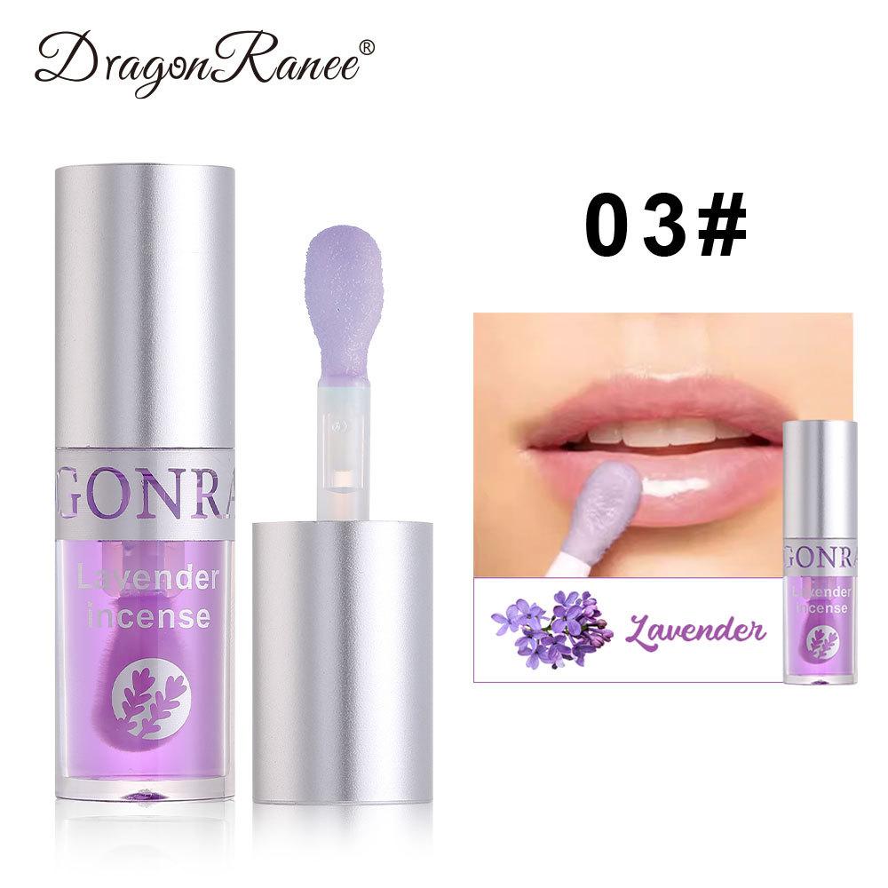 Dragon Ranee Large Brush Head Crystal Jelly Lip Oil Hydration, Moisturizing, Fade Lip Lines, Transparent Fruit Lip Gloss