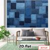 Sfondo Patchwork di Jeans 2D Diverse Tonalità di Blu Toppe di Denim Sfondo per Festa a Tema