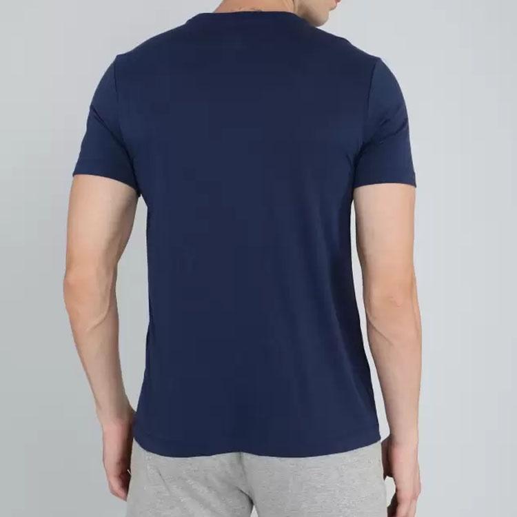 Men's Nike Paris Saint-Germain Crest Large team logo Printing Round Neck Casual Short Sleeve Blue DJ1316-410