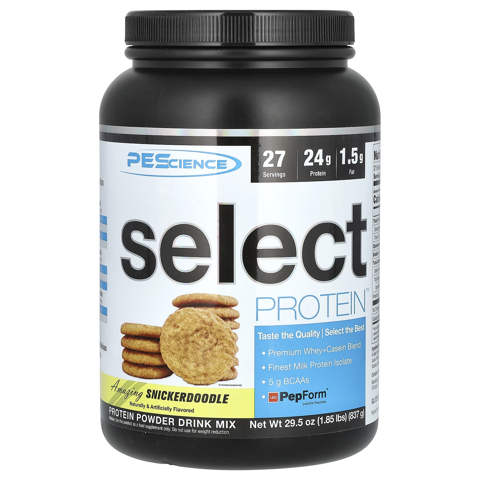 

PEScience, Select Protein, Amazing Snickerdoodle, 29.5 oz (837 g)