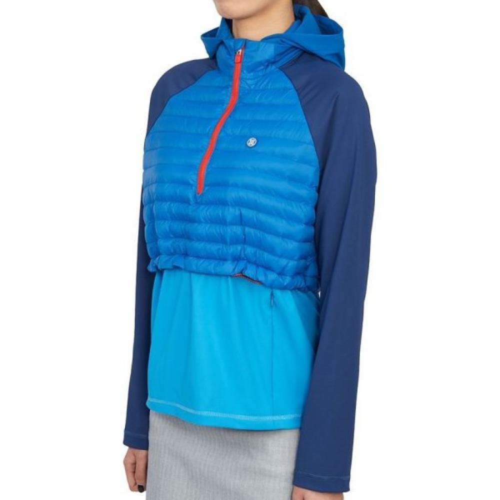 Galleria G Fore Pore Golfwear Women S Half Zip Up Hooded Jacket G4lf22o44 Ult