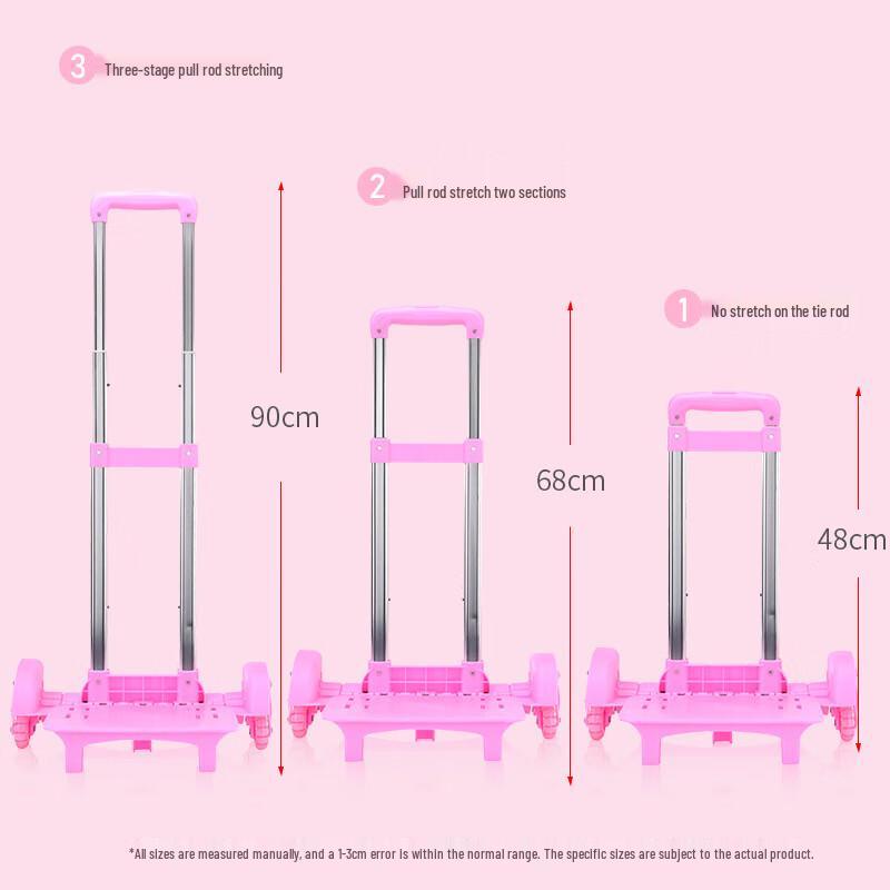 Li Shen Girls' Stair-Climbing Trolley Backpack