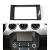 Car Dashboard GPS Navigation Panel Trim Cover for Ford Mustang 2015+Carbon Fiber