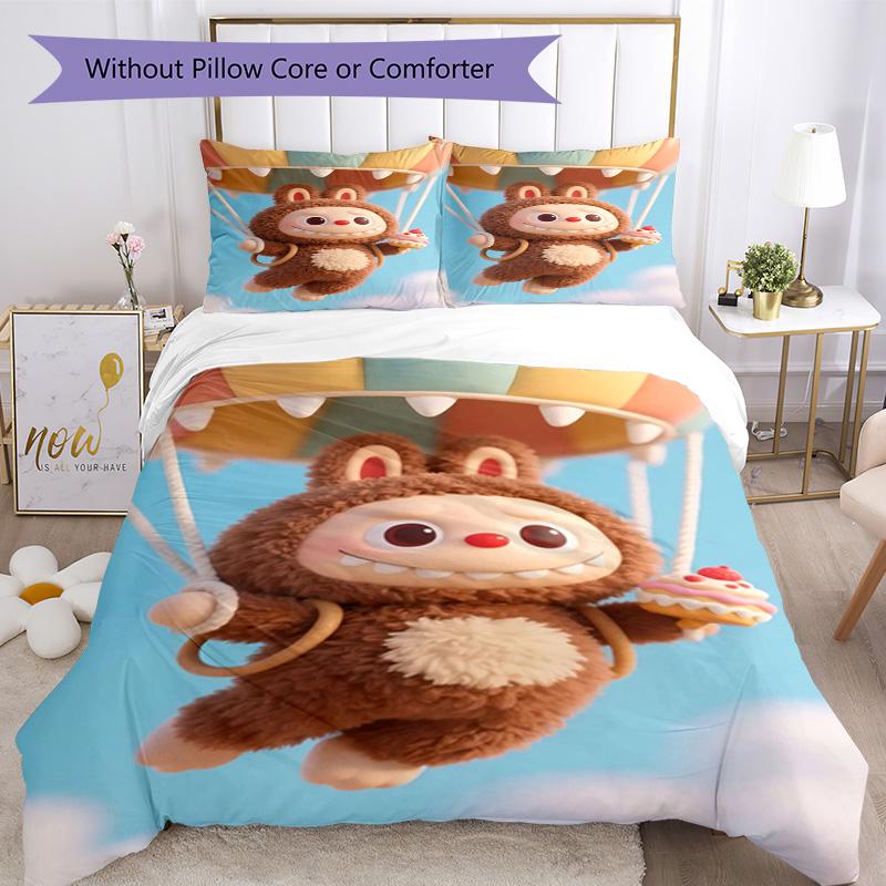 Labubu Bedding Set Design For Guest Room Soft Fabric Perfect Gift For Friends Family
