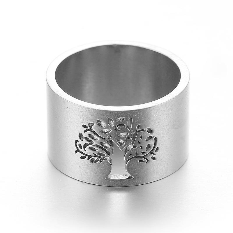 Vegetarian Ring Index Finger Ring Jewelry Hollow Tree of Life Ring, Women's Simple Ring Personalized Accessories 2026