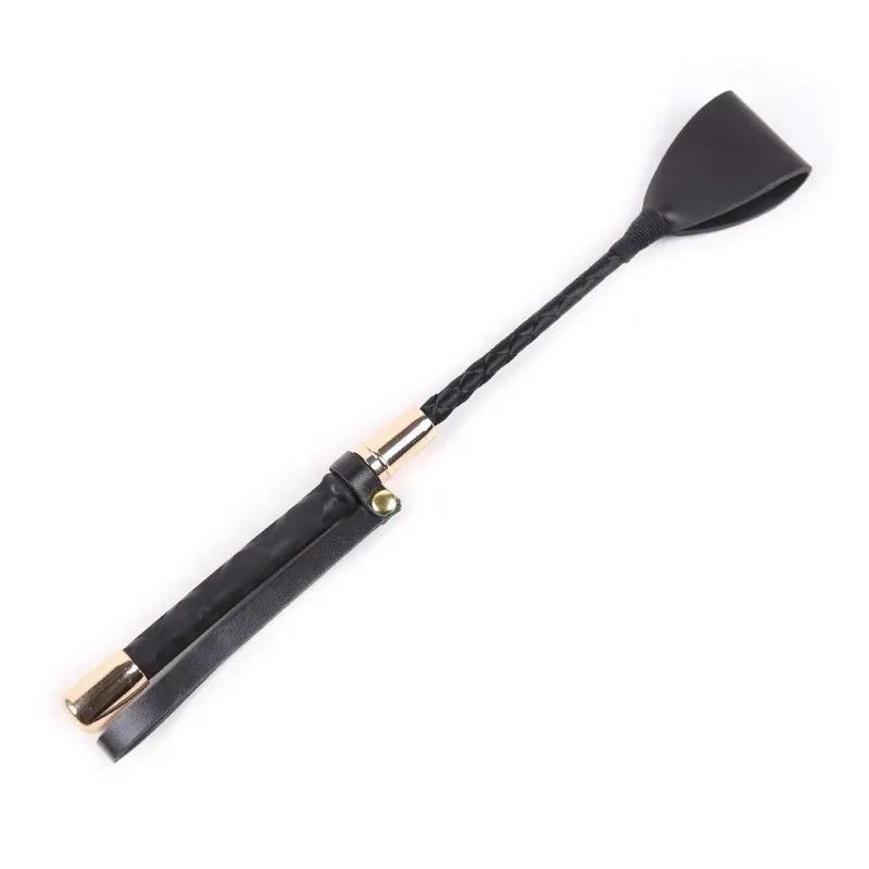 30CM Leather Equestrian Horseback Racing Riding Role Plays Trail Leather Horse Whip Riding Stage Performance Show New
