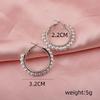 Exaggerated Imitation Pearl Round Hoop Earrings for Women Hiphop Punk Metal Creative Geometry Loop Jewelry Accessory Girl Gift