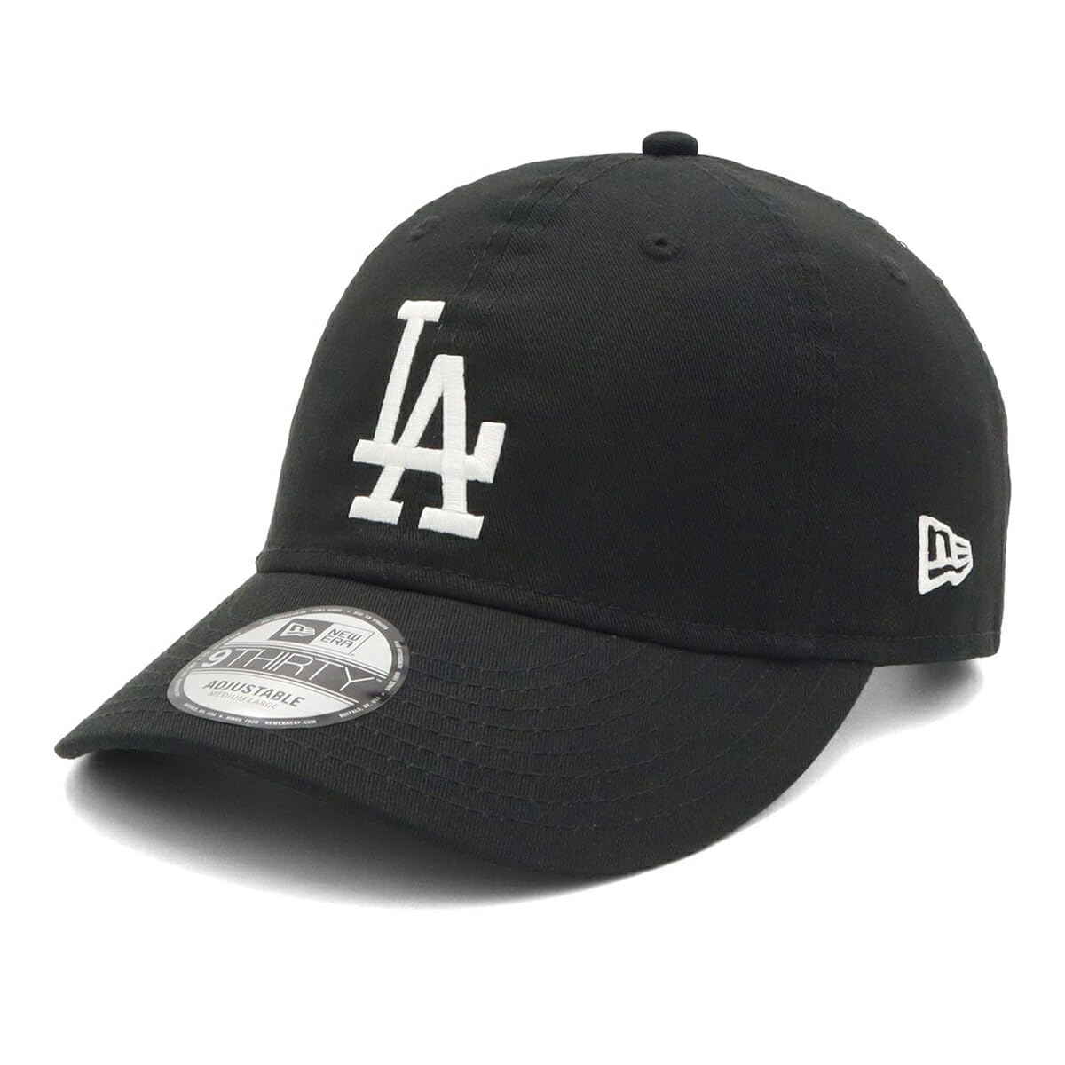

New Era 9THIRTY MLB LA Black Size 930 NONWAS LOSDOD BLK WHI 25J Cap, L/XL,