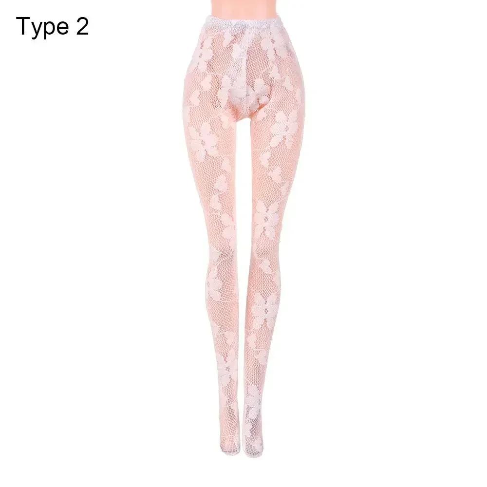 1/6 Doll Silk Stocking Small Fishnet Tights Miniature Pantyhose Plaything Panty Hose Elastic Legging Suit Bottoms Sock Doll Accessories