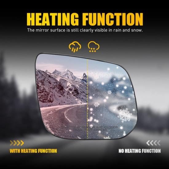 Mirror Glass For 2015- Chevrolet Colorado GMC Canyon Right Side Heated