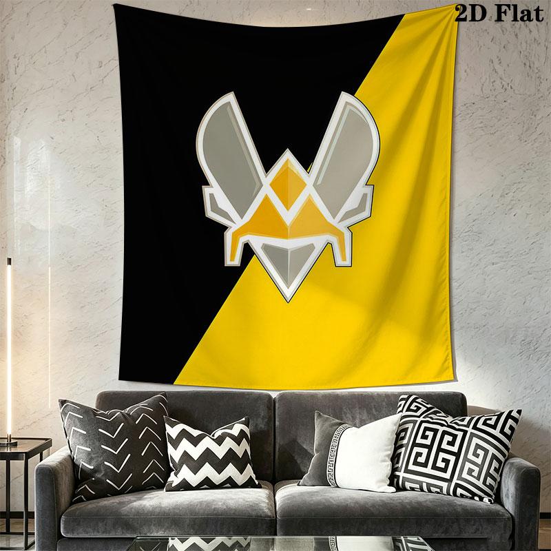 Team Vitality Wall Hanging Printed Fabric Blanket Decorative Tapestries for Bedroom Living Room Home Decor