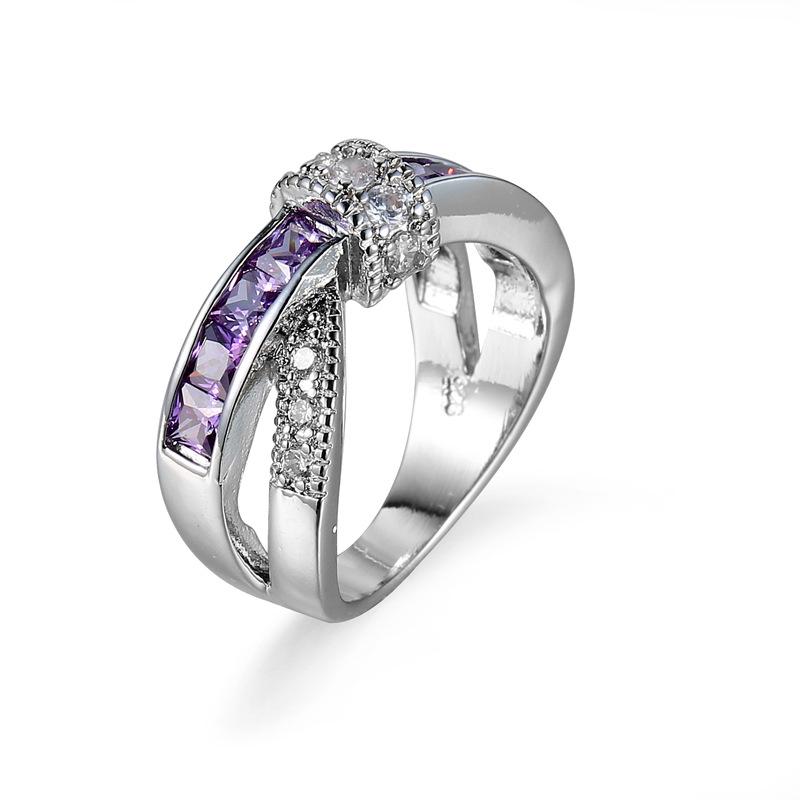 Hot-Selling Zircon Cross Jewelry Ring for Weddings & Ladies