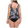 Plus Size European & American Print Backless Swimsuit for Women
