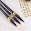 Ancient Oil Watercolor Chinese Calligraphy Brush Wolf Hair Wood Scriptures Writing Brush Oil Painting Art Paint Brush Student