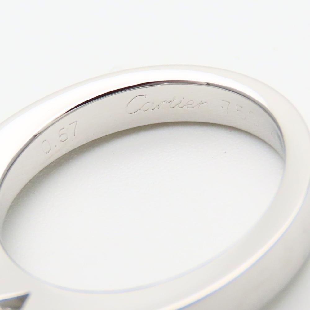 Used CARTIER Ring Date With EU#47.5 48 K18 White Gold/diamond 6.3g White Gold 1PD