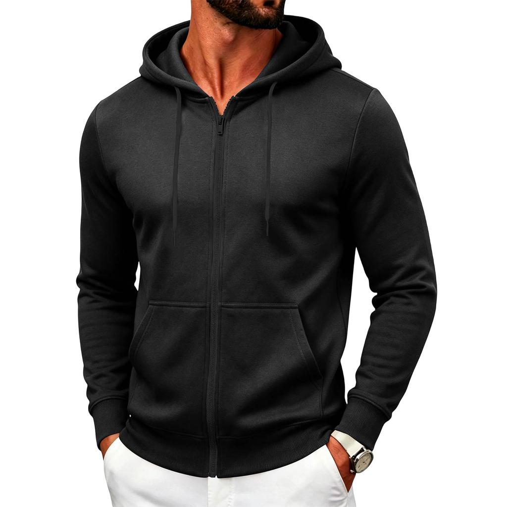 Men's Color Athletic Casual Hoodie for Spring and Fall