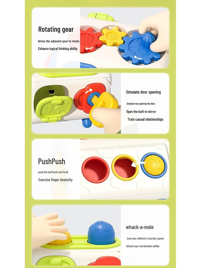Montessori Octahedron Busy Ball: Multisensory Baby Hand Movement Toy for Early Education