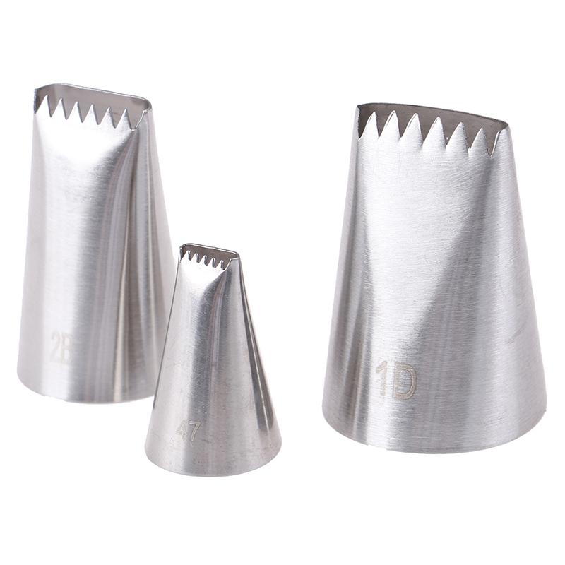 3 Pz Punte Intreccio Cesto Punte per Sac à Poche Ugelli Tubo in Acciaio Inossidabile