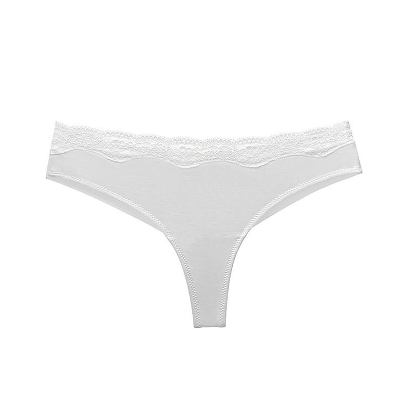 Women s Modal Cotton Blend Thongs, Soft Seamless Lace Tanga Underwear, Comfortable for Yoga Sports Daily Wear S