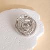 Retro Geometric Metal Round Brooch for Women - Zinc Alloy