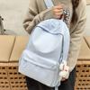 Einfarbiger Studenten-Schulrucksack Damen Rucksack mit großer Kapazität