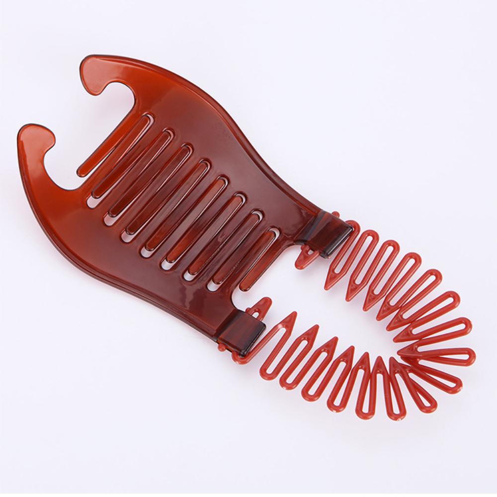 Women Comb Banana Barrettes Clip Black Brown Elastics Hair Comb Hair Accessories Hair Riser Claw