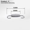 43mm-85mm Stainless Steel Rotatable Motorcycle Exhaust Spring Hooks For Front/Middle Link Pipe Muffler