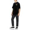 EVISU T-Shirts Men's Black Crew Neck Moderate Straight Fit 2EAHTM3TS7080LFPL