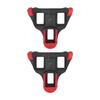 TB‑011 Universal Road Bike Cleats 6 Degree Float Self Locking Cycling Pedals Cleat SetBlack Red