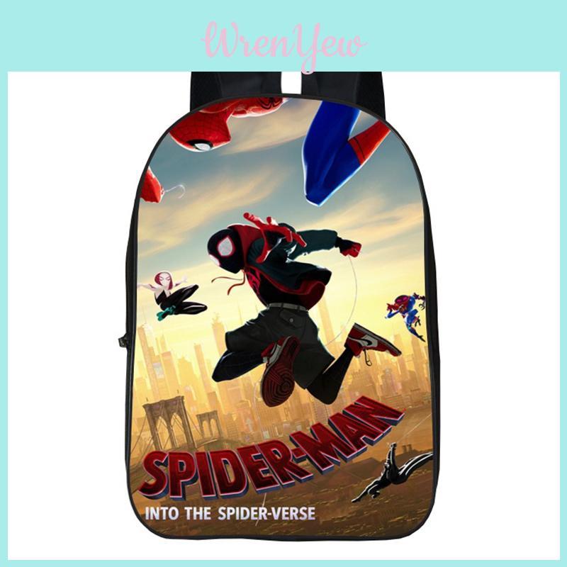 Zaino Resistente Stampato Spiderman Con Spallacci Regolabili Per Scuola E Viaggio