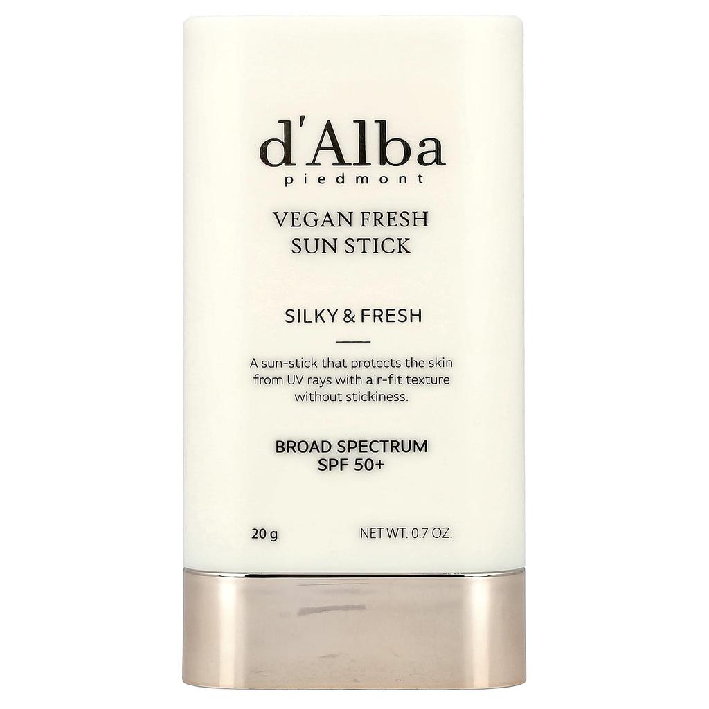 d'Alba Vegan Fresh Sun Stick, Spf 50+, 20G(0.7Oz)