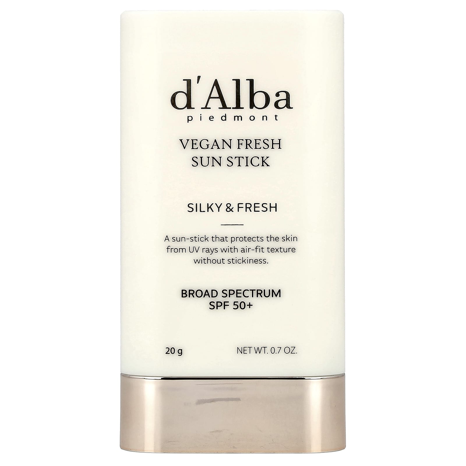 

D Alba, Vegan Fresh Sun Stick, Spf 50+, 20G(0.7Oz)