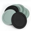 6pcs Silicone Coaster Hotel Supplies Drinking Kitchen Round Heat Insulation Mat Tray Non-slip PVC Soft Rubber Cup Mug Cup Holder Mat