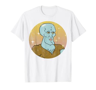 Spongebob Schwammkopf Hübscher Thaddäus Porträt T-Shirt