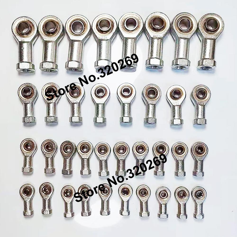 10PCS M5 M6 M8 M10 M12 Female Oscillating Right Left Thread Fish Eye Rod End Joint Machine Ball Bearing