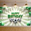 Banner Colorful Balloons Celebration Banner Soccer Banner Gold Stars For Photo Shoot Indoor Decoration Kids Event