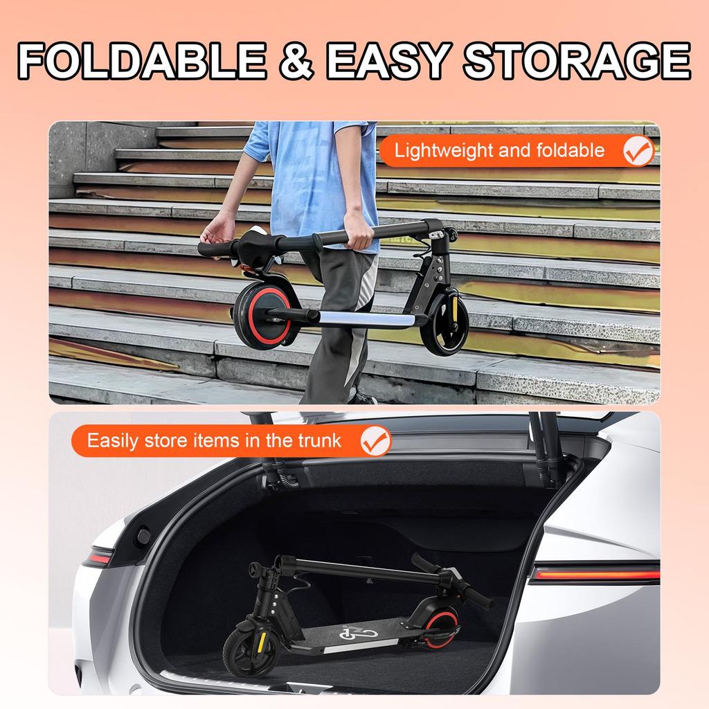 EMOKO A43 Kids Electric Scooter 130W | Foldable | LED Lights | 6.5" Wheels | Lightweight & Safe Design