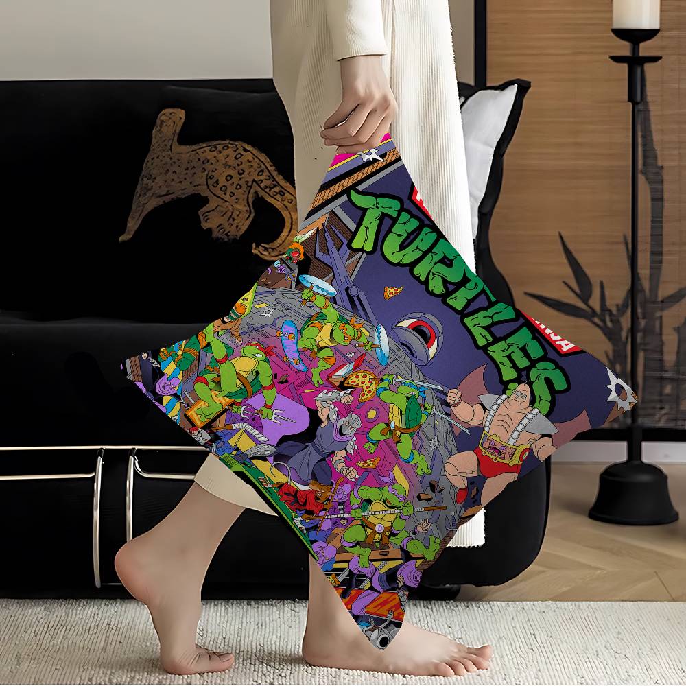 Anime TTeenage MMutant NNinja TTurtles Pillowcase Toon Gift Cushion Cover Bedroom Home Sofa Chair Seat Decor Pillow Case