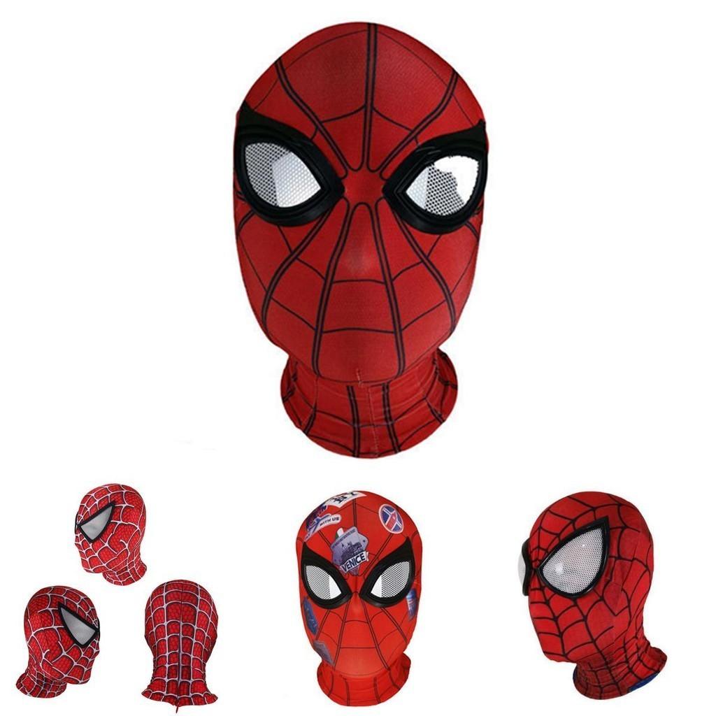 Spiderman Miles Morales Elastic Mask Headcover Costume For Adult Cosplay Enthusiasts