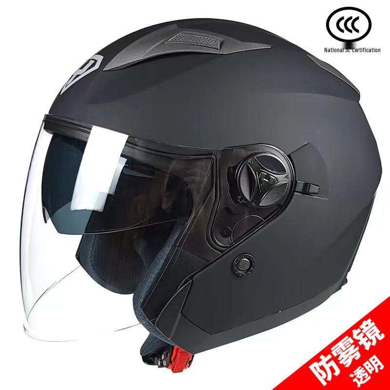 GOWKE Dual-Lens Motorcycle Half Helmet Universal